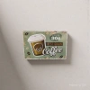 Coffee cups, retro tinplate paintings, tinplate signs, American-style logos, home decoration, cross-border bestsellers, metal posters, ironwork wall hangings Application Scenario